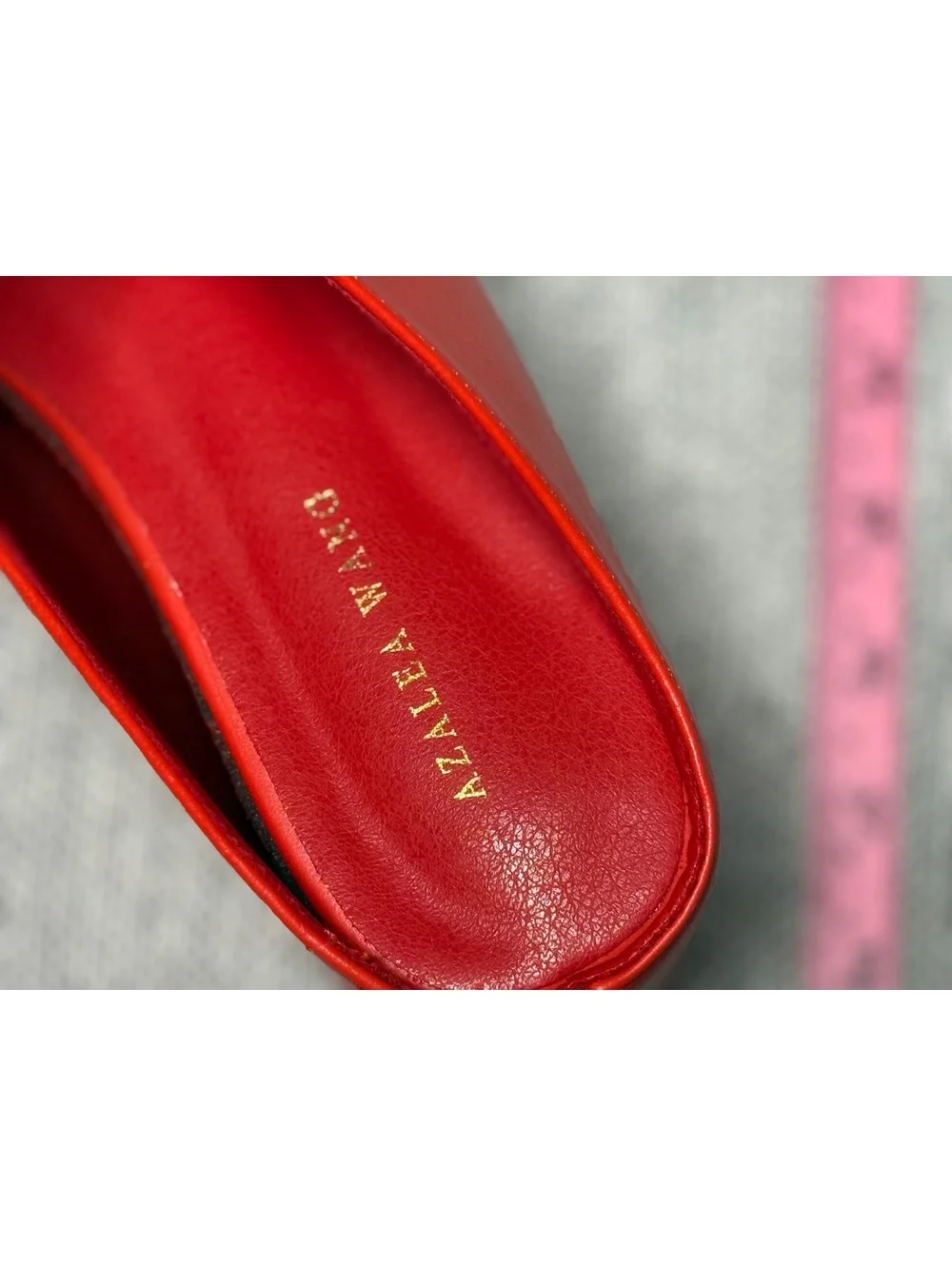 Azalea Wang Red Platform Mule Shoes